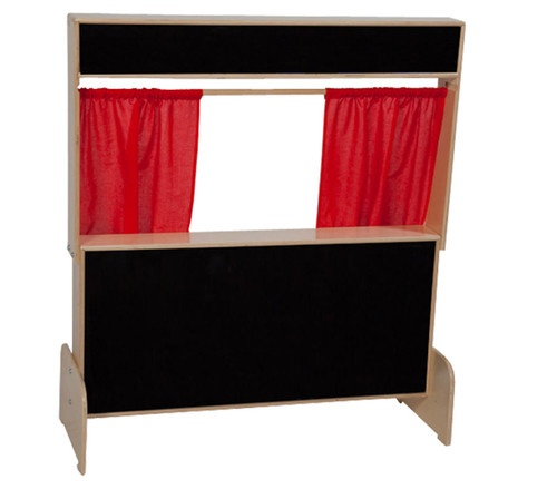 Deluxe Puppet Theater with Flannelboard - Wood Designs WD21652 Deluxe Puppet Theater with Flannelboard - Wood Designs WD21652