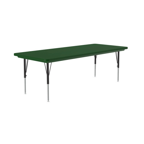 Rectangular Heavy Duty Plastic Top Activity Table with Adjustable Height - Correll