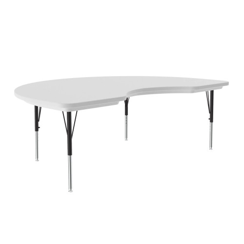 Kidney Heavy Duty Plastic Top Activity Table with Adjustable Height - Correll AR4872-KID Kidney Heavy Duty Plastic Top Activity Table with Adjustable Height - Correll AR4872-KID