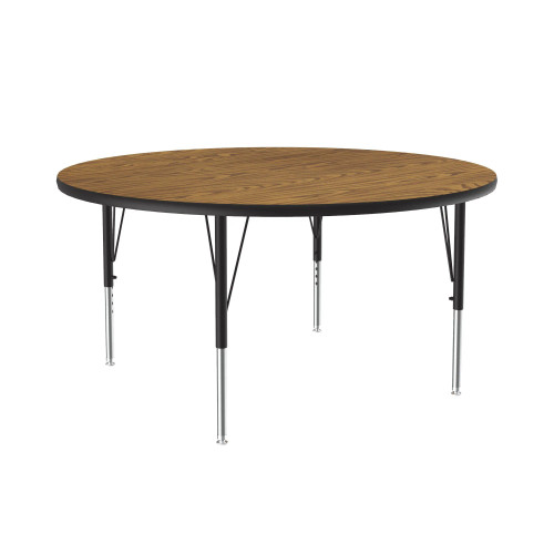 Round Adjustable High Pressure Laminate Activity Table - Correll Round Adjustable High Pressure Laminate Activity Table - Correll