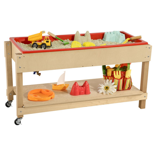 Wood Designs WD11810 Sand and Water Table with Lid and Shelf Wood Designs WD11810 Sand and Water Table with Lid and Shelf