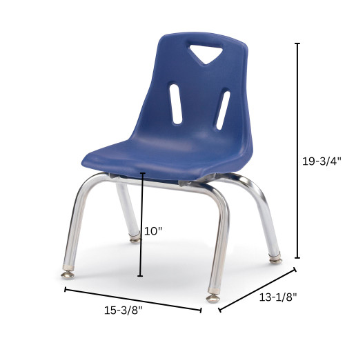 Berries Stacking Chair With Chrome-Plated Legs - Jonti-Craft 8140JC