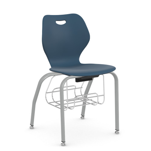 KI IWMC19BR Intellect Wave 19 inch Seat Height Music Chair with Book Rack