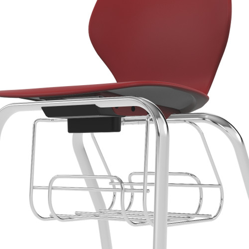 KI IWMC19BR Intellect Wave 19 inch Seat Height Music Chair with Book Rack
