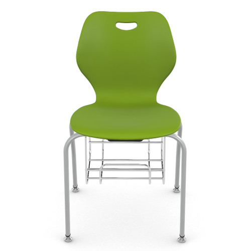 KI IWMC19BR Intellect Wave 19 inch Seat Height Music Chair with Book Rack