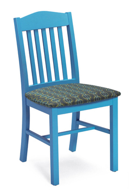 353A Addison All Wood Armless Chair - Painted and Upholstered Seat 353A Addison All Wood Armless Chair - Painted and Upholstered Seat