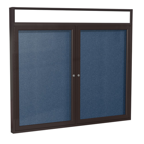 Ghent PBVLX6 Bronze Aluminum Enclosed Bulletin Board with Illuminated Headliner 36 x 60 Ghent PBVLX6 Bronze Aluminum Enclosed Bulletin Board with Illuminated Headliner 36 x 60