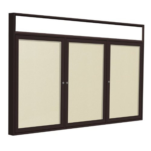Ghent PBVLX9 Bronze Aluminum Enclosed Bulletin Board with Illuminated Headliner 48 x 72 Ghent PBVLX9 Bronze Aluminum Enclosed Bulletin Board with Illuminated Headliner 48 x 72