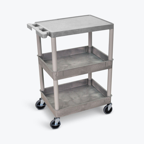 Flat Top and Tub Middle and Bottom Shelf Cart - Luxor