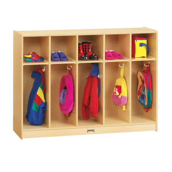 Coat Locker For Adults 5-Section Classroom Coat Locker, 10 Cubbies