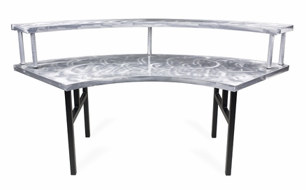 TABLE HORIZONTALE plateau ALUMINIUM, 60cm x 150cm