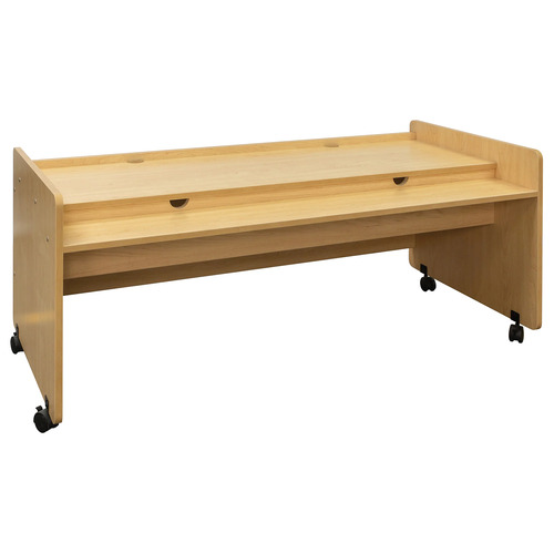 Mobile Computer Desk - Tot Mate TM232 **Maple - Two Students**