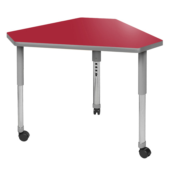 Delta Adjustable Single Student Desk with AERO Legs - Allied Quick Ship