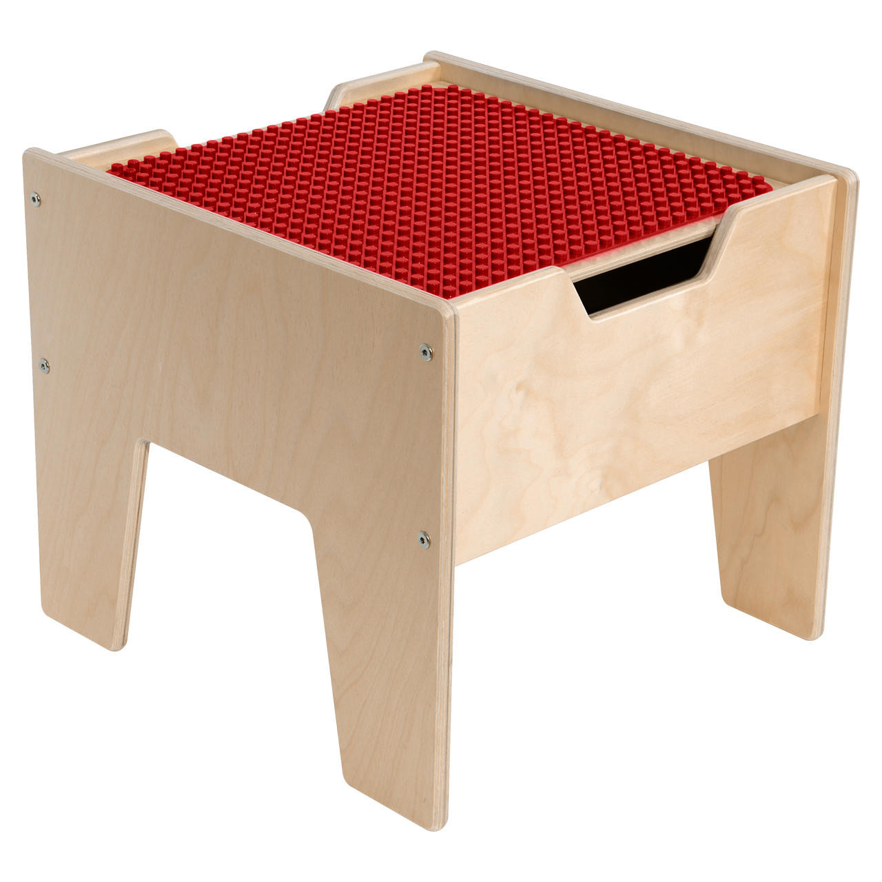 Wood Designs C991300 P 2 N 1 DUPLO Compatible Activity Table 16 Inch Height Ready to Assemble Affordable Book Display Wood Design Products