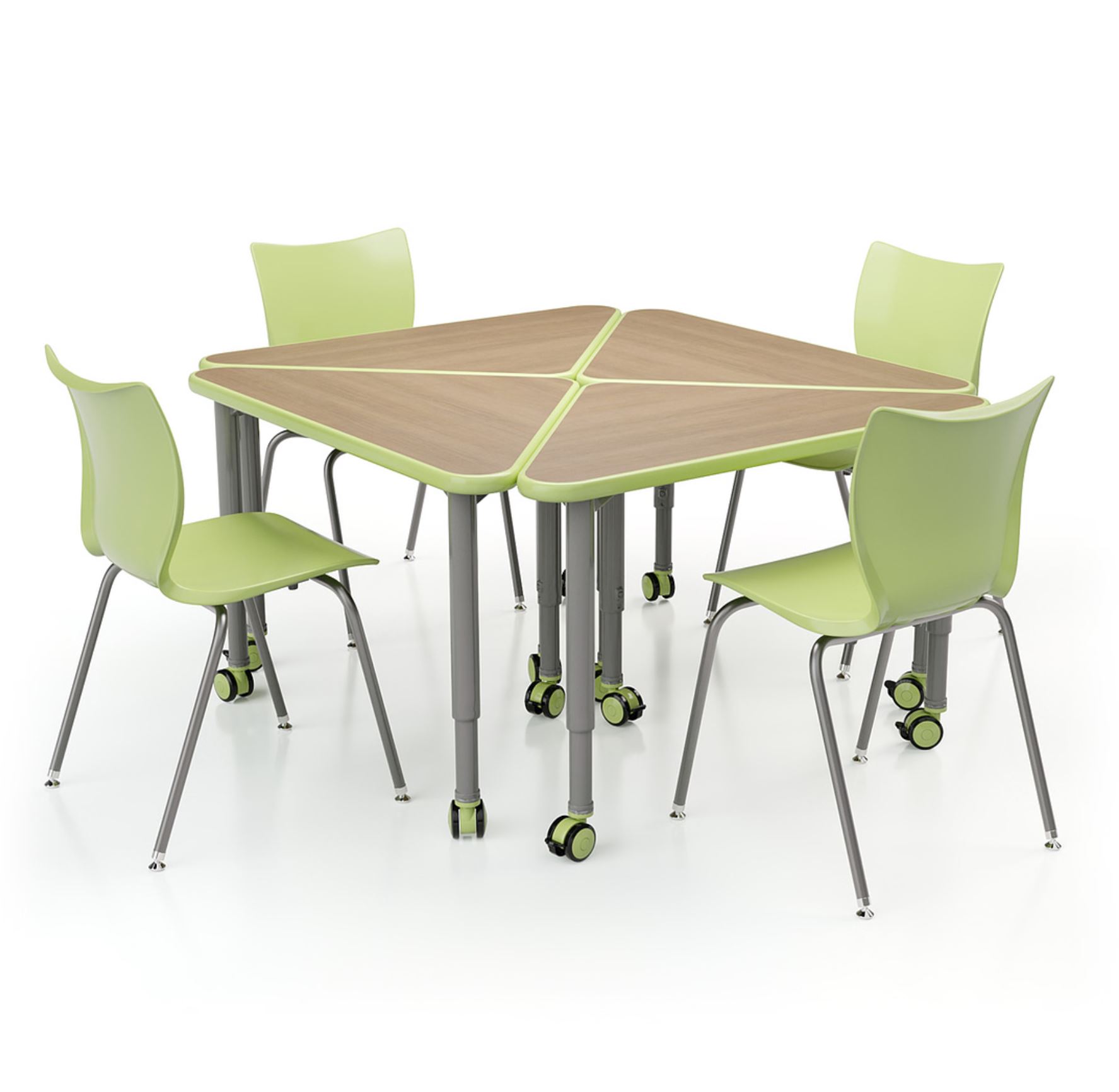 Elemental Student Wing Desk and Groove Chair Bundle - Smith System