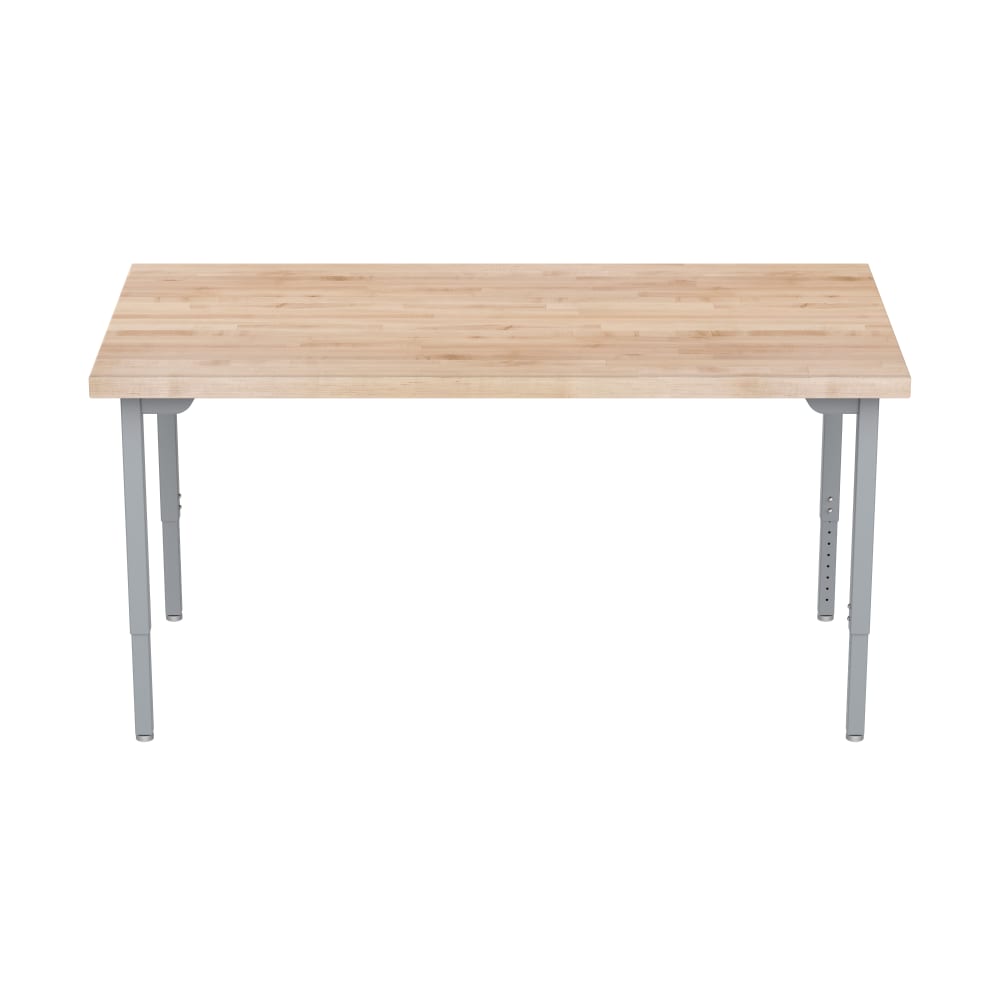 NPS HDTD Butcherblock Adjustable Height Heavy Duty Designer Table