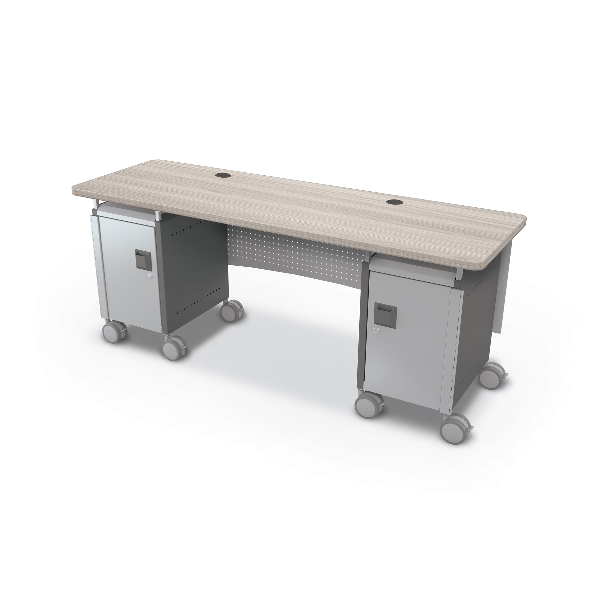MooreCo Compass Dual Cabinet Teacher Desk | Affordable Teacher