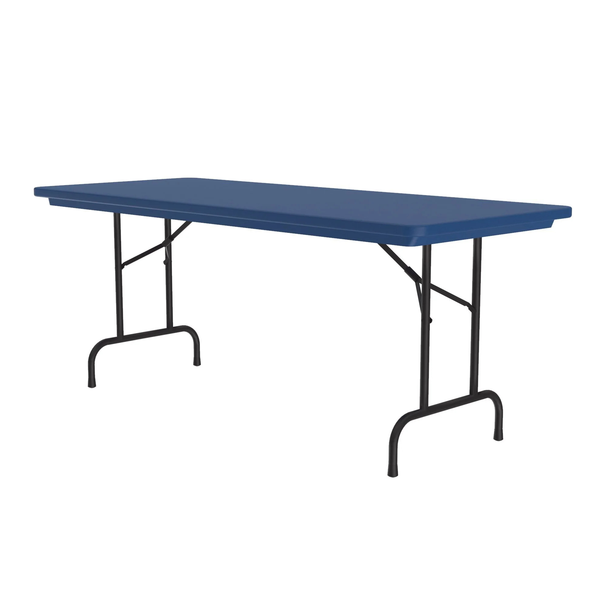 Fixed Height Heavy Duty Blow-Molded Plastic Rectangle Folding Table - Correll