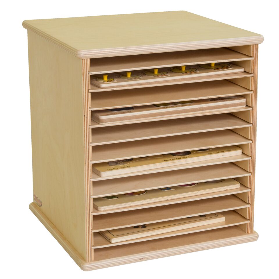 WD33500 Puzzle and Paper Storage Center - WoodDesigns