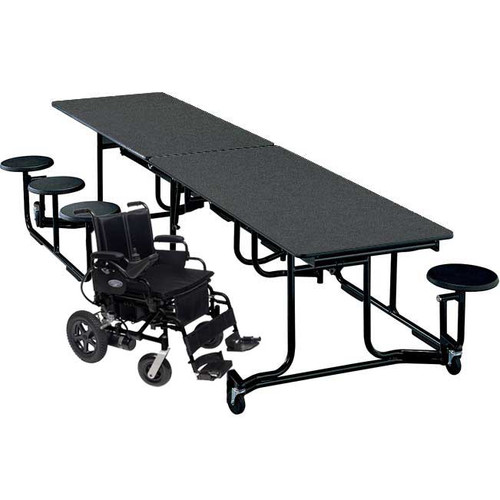 KI WAUF126/PY Uniframe Wheelchair Accessible Table with Stool