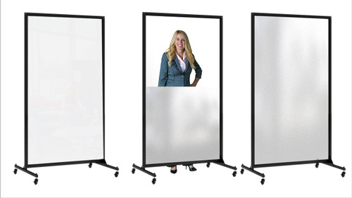 Clear Acrylic Room Divider - 1 Panel Screenflex