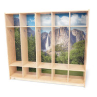 Nature View Five Section Coat Locker - Whitney Brothers WB0852