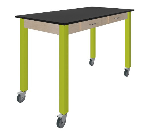 Diversified PerpetuLab Steel Leg Science Table with Drawers – Phenolic ...
