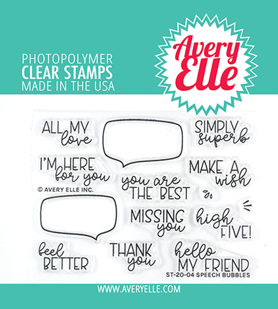 Avery Elle Speech Bubbles Clear Stamps
