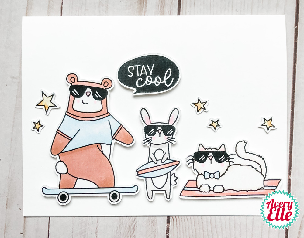 Stay Cool Clear Stamps & Dies