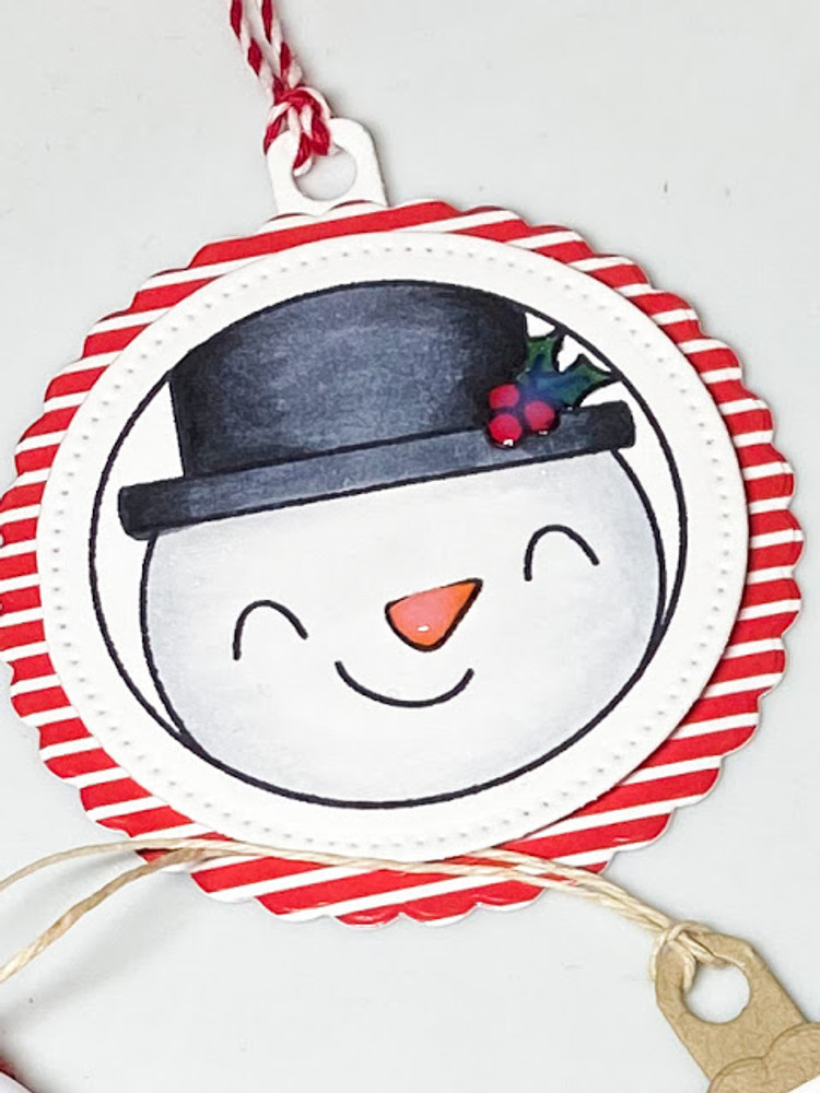 Holiday Circle Tags Clear Stamps & Dies