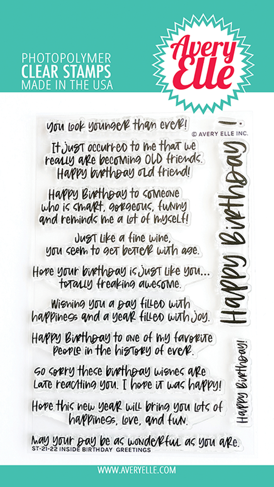 Stamping Village Clear Stamps 6X8 Happy Birthday