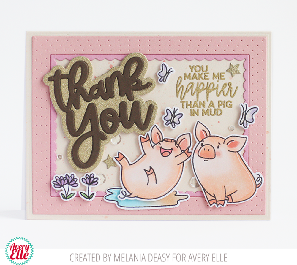 Happy Hogs Clear Stamps & Dies