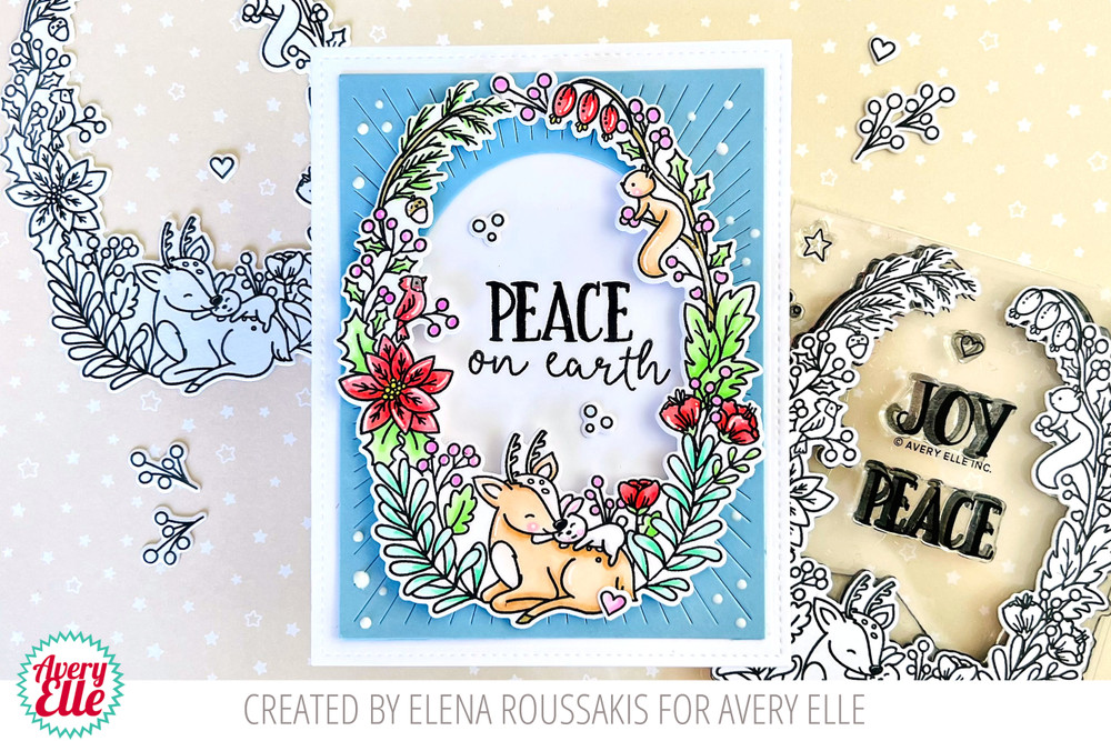 Peaceful Frame Clear Stamps & Dies