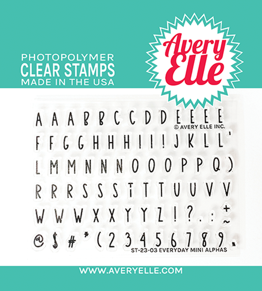 Everyday Mini Alphas Clear Stamps