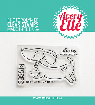 Avery Elle All My Kisses Clear Stamps