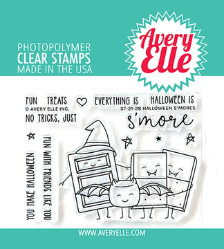 Avery Elle Halloween S'mores Clear Stamps