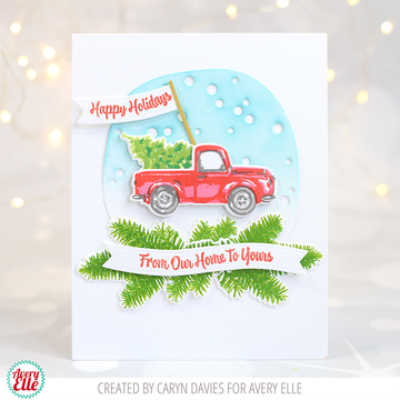 Layered Holiday Truck Clear Stamps & Dies