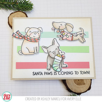 Santa Paws Clear Stamps & Dies