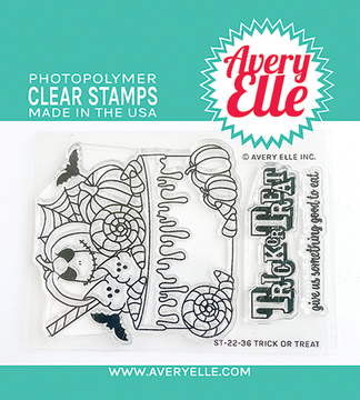 Avery Elle Trick Or Treat Clear Stamps