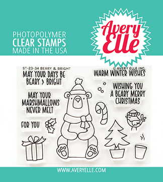 Avery Elle Beary & Bright Clear Stamps