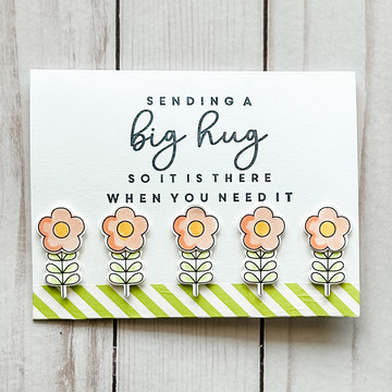 Groovy Vibes and Encouraging Greetings Stamps Example