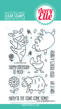 Avery Elle Barnyard Boogie Clear Stamps