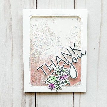 Thank You Flowers Stamps & Dies Example