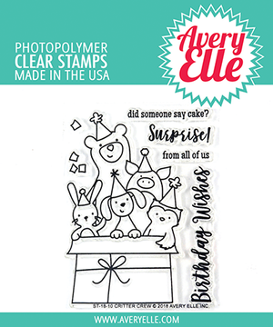 Avery Elle Critter Crew Clear Stamps