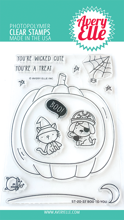 Avery Elle Boo To You Clear Stamps