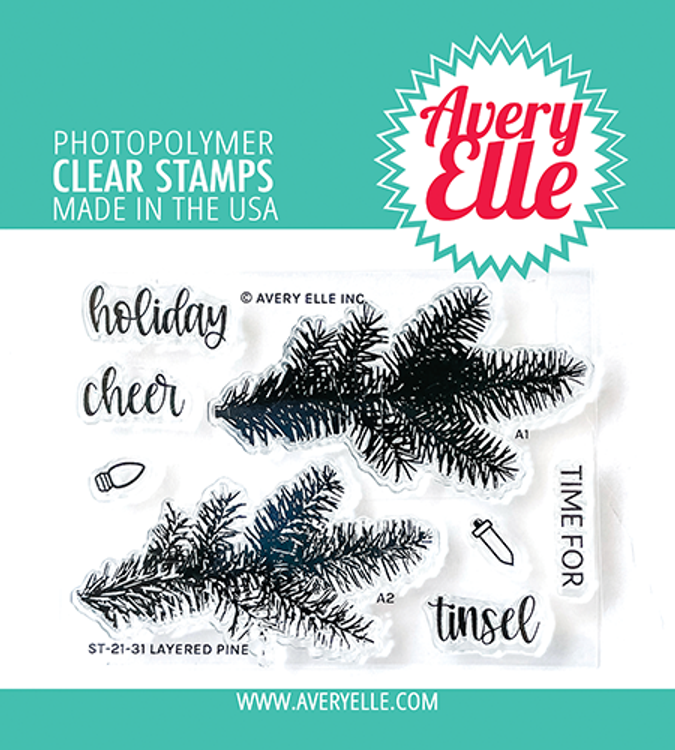 Avery Elle Layered Pine Clear Stamps