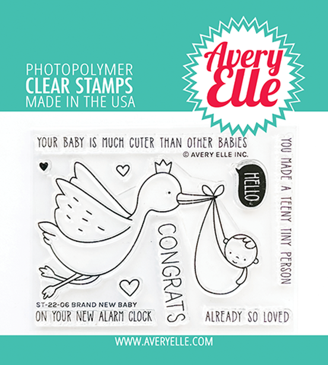 Avery Elle Brand New Baby Clear Stamps