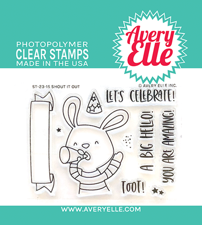 Avery Elle Shout It Out Clear Stamps