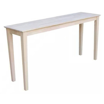 Unfinished Solid Wood 5-ft. Farmhouse Console Sofa Table Q280-STURCWC142083251