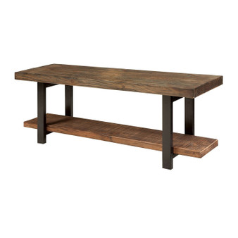 Modern Industrial Style Wood and Metal Accent Bench Q280-SRNB17539821
